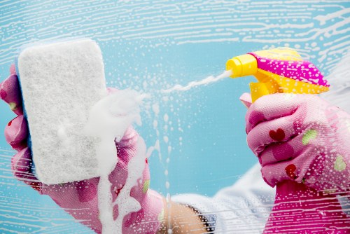 Bathroom sanitizing as part of move in cleaning services