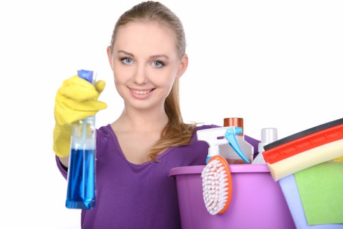 Baking soda paste used for oven cleaning on greasy surfaces