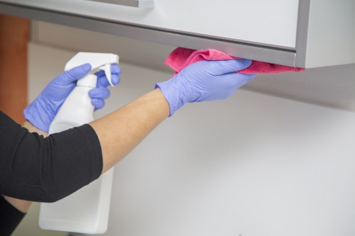 High-touch surfaces cleaned as part of a regular cleaning routine