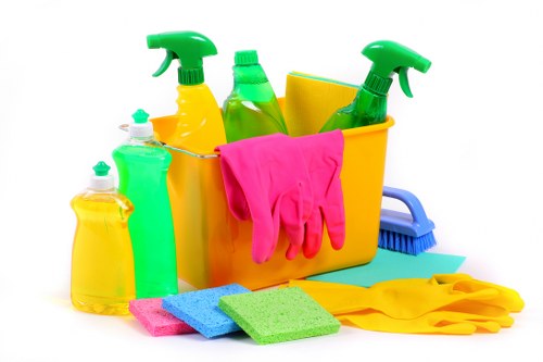 Commercial after builders cleaning in a newly completed office space